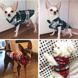 Plaid Dog Vest T-shirt For Small Dogs