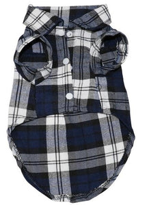 Plaid Dog Vest T-shirt For Small Dogs