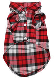 Plaid Dog Vest T-shirt For Small Dogs