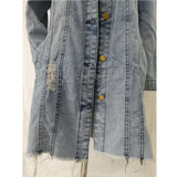 Ripped Hole Denim Jacket