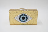 Sequins Acrylic Clutch Bag Cute Eye Patterns