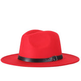 Felt Fedora Wide Brim Hat