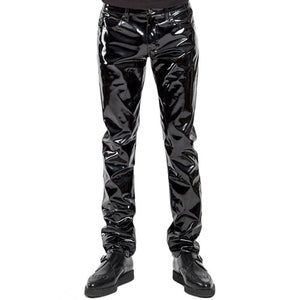 Men Wetlook Pants