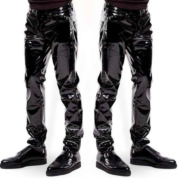 Men Wetlook Pants