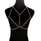 Bikini Body Chain Breast Bra Hollow Choker Collars