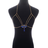 Bikini Body Chain Breast Bra Hollow Choker Collars