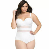 Mesh Heart-shape 1pc Swimsuit-PS