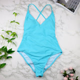 High Cut  Backless Thong 1pc Swimsuit