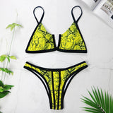 V Neck Bikini 2pc Swimsuit