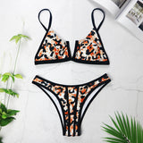 V Neck Bikini 2pc Swimsuit