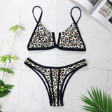 V Neck Bikini 2pc Swimsuit