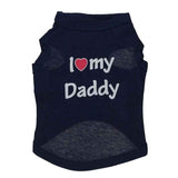 For Small Dogs I love Mommy/Daddy Tee