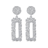 Ztech Rhinestones Water Drop Crystal Geometric Vintage Earrings