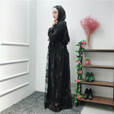 Lace Embroidery Long Robe