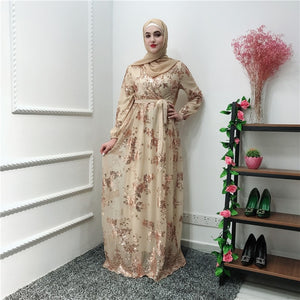 Lace Embroidery Long Robe