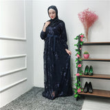 Lace Embroidery Long Robe