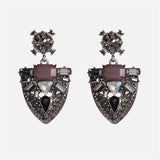 Ztech Crystal Drop Fringed Tassel Dangle Earrings