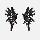 Ztech Crystal Drop Fringed Tassel Dangle Earrings