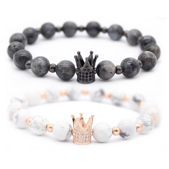 Poshfeel King Charm Stone Bracelet