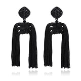 Ztech Bohemian Long Tassel Fringed Drop Dangle Earrings