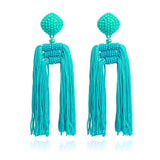 Ztech Bohemian Long Tassel Fringed Drop Dangle Earrings