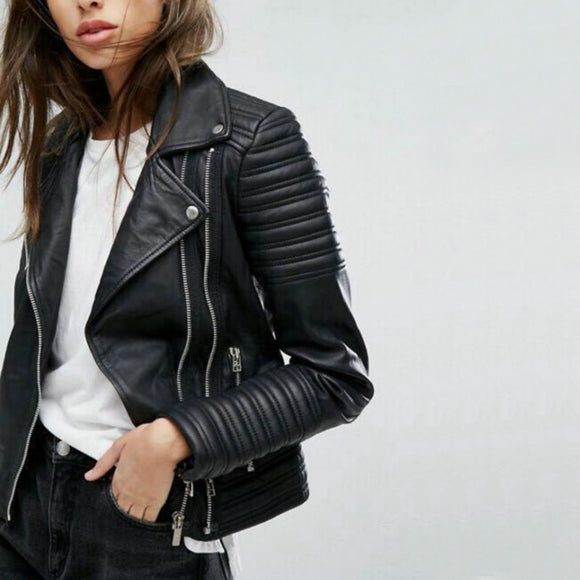 Motorcycle Faux Leather Jacket